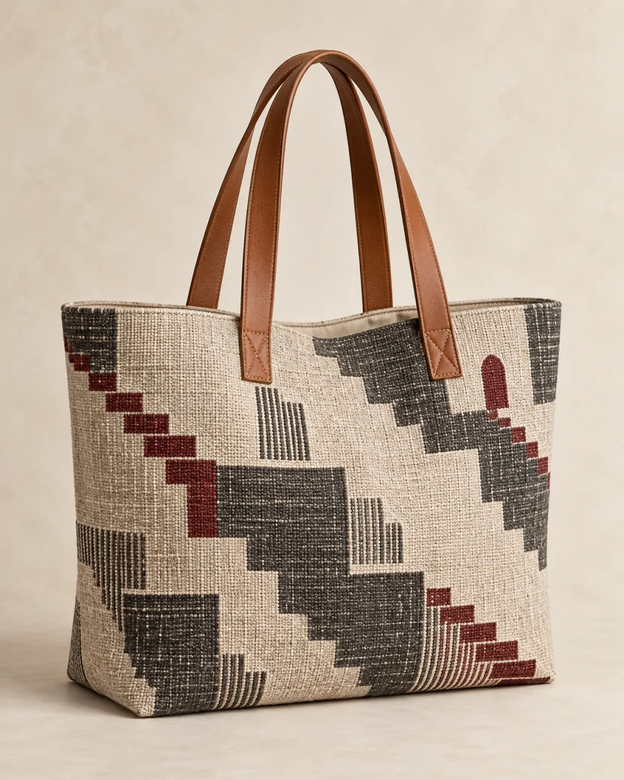 Amman Weave Tote studio view