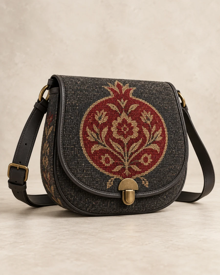Rumman Saddle Bag studio view