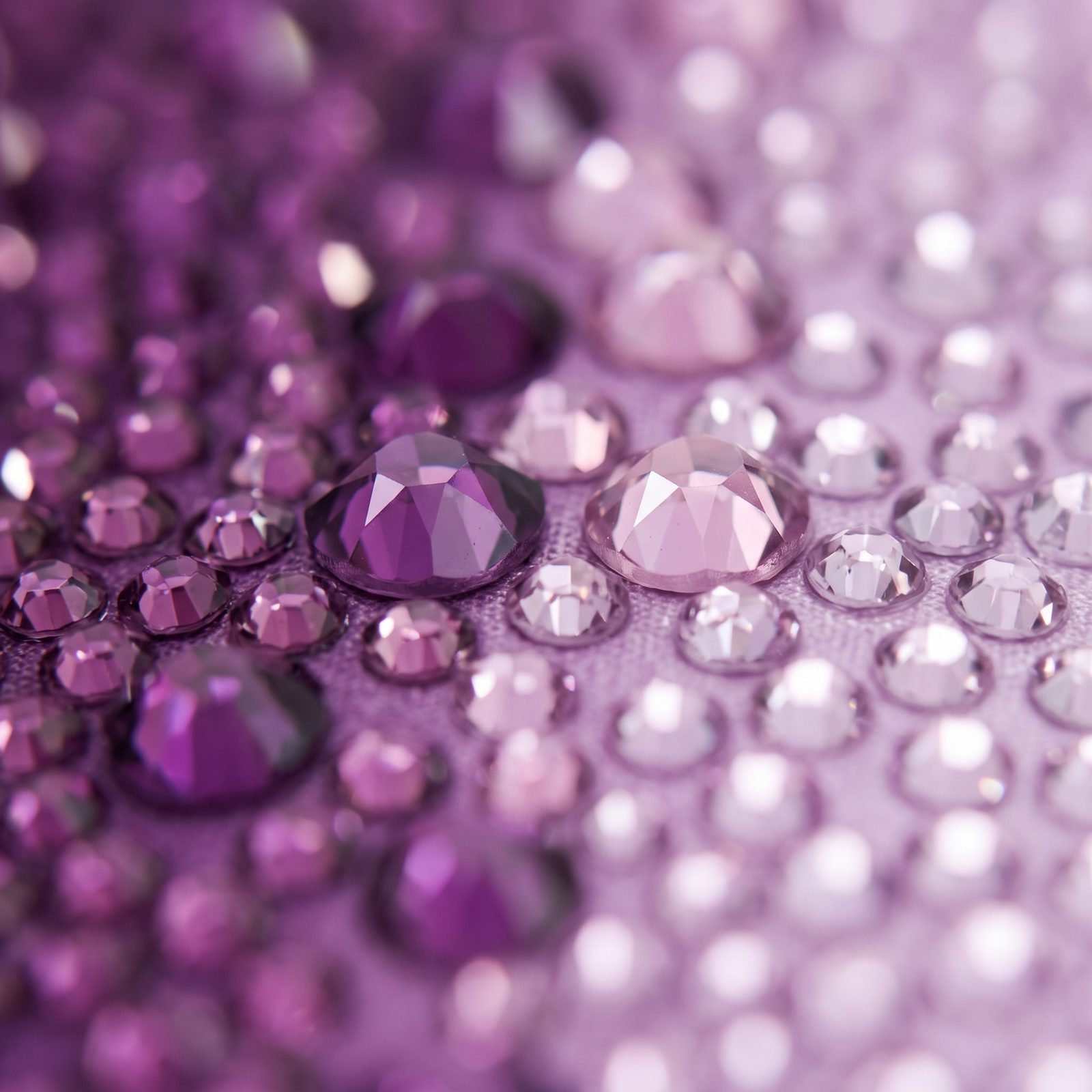 Violet ombre crystal clutch detail