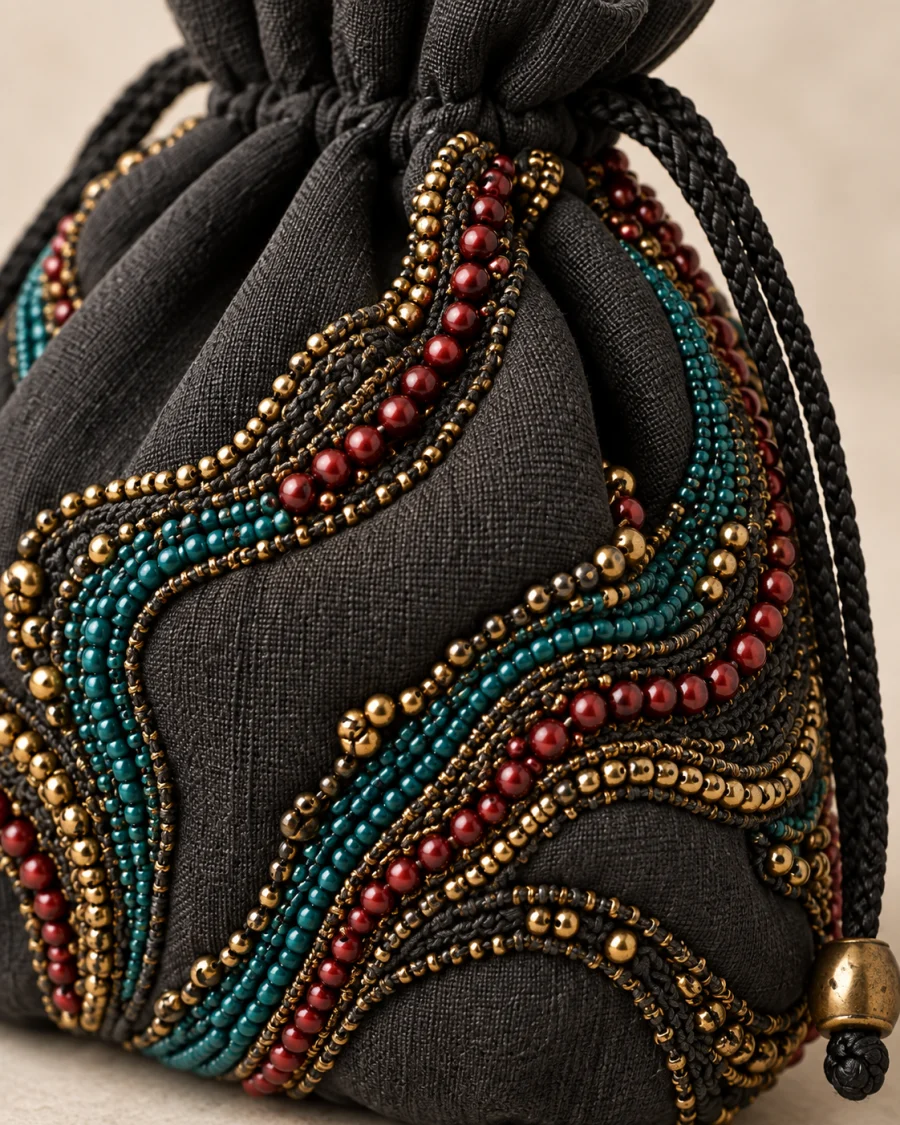 Widian Bead Pouch detail view