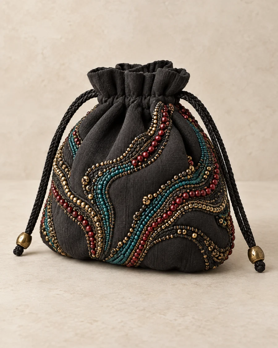 Widian Bead Pouch studio view